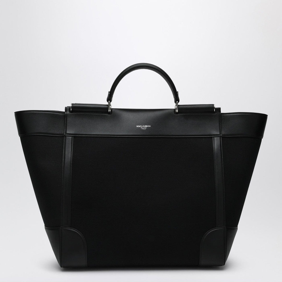 Apparel & Accessories TU Dolce&Gabbana - Black fabric and leather tote bag Brand