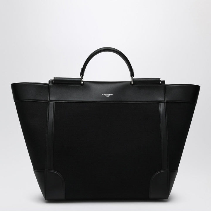Apparel &amp; Accessories TU Dolce&amp;Gabbana - Black fabric and leather tote bag Brand