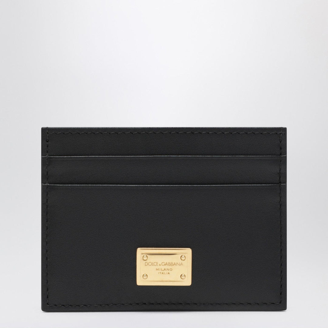 Apparel &amp; Accessories TU Dolce&amp;Gabbana - Black leather card holder with logo tag Brand