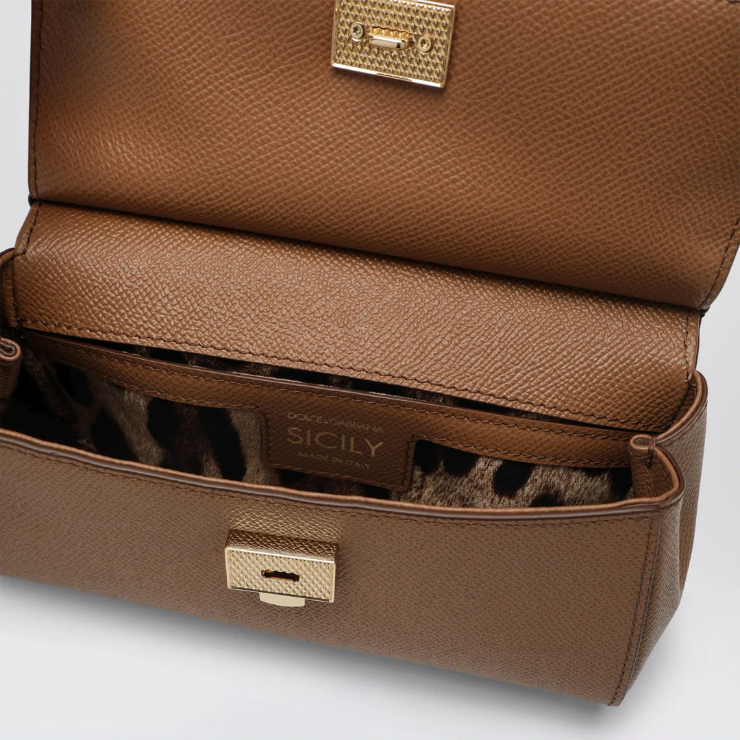 Dolce&amp;Gabbana - Small Sicily handbag in caramel Brand Apparel &amp; Accessories U