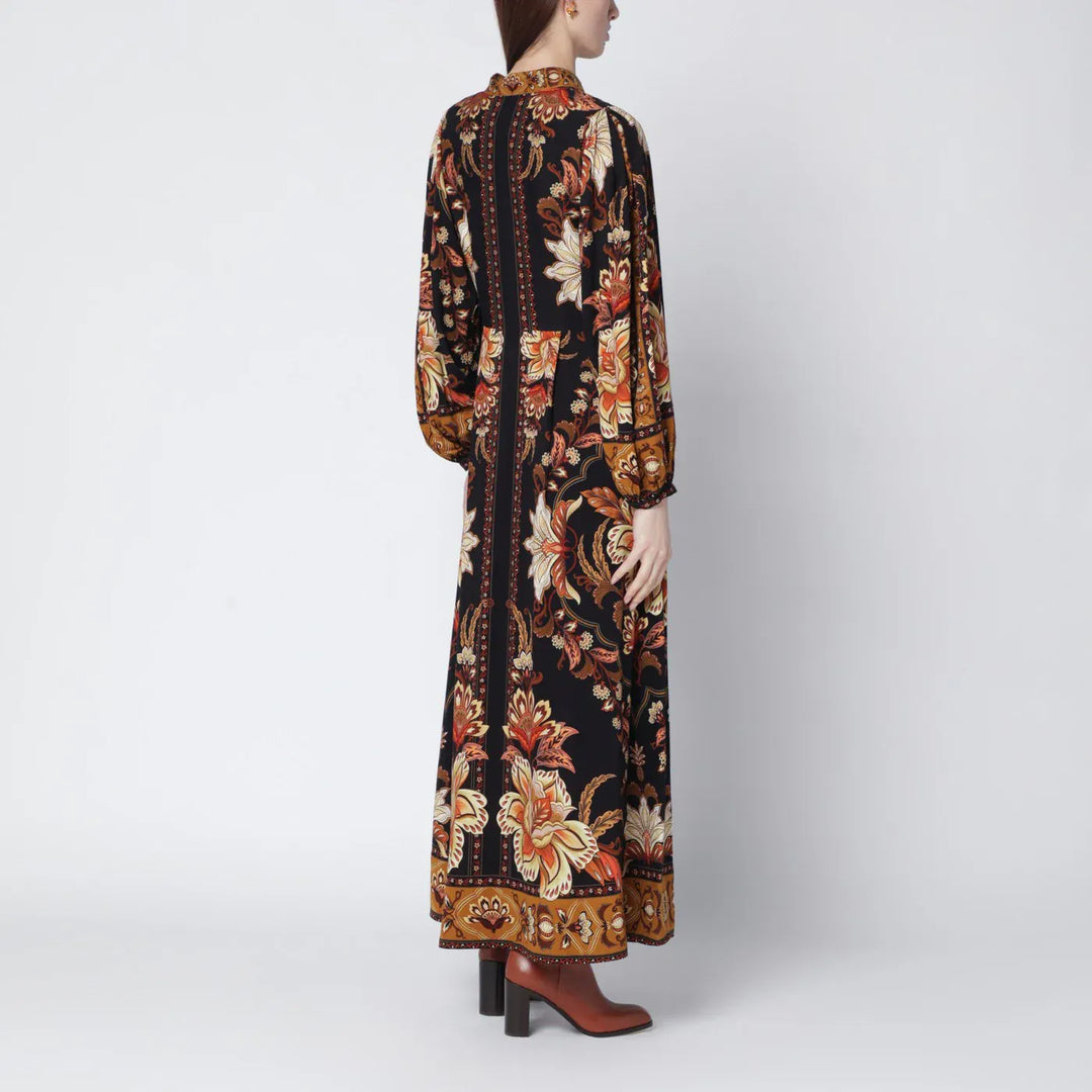 FARM Rio - Black “Majestic Garden” long dress Brand Apparel &amp; Accessories