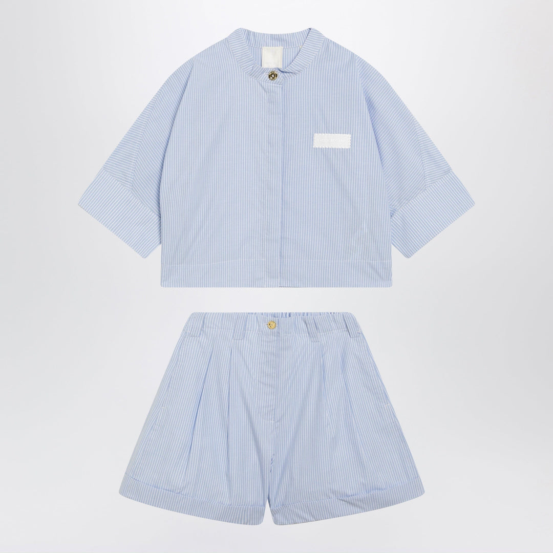 Apparel & Accessories Givenchy - Light blue cotton two-piece set Brand