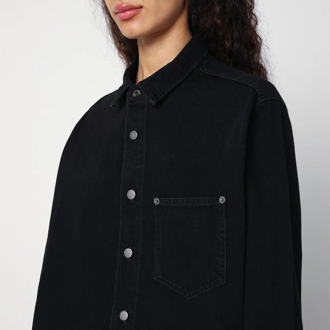 HAIKURE - Washed black Tamu mini dress in denim Brand Apparel &amp; Accessories S