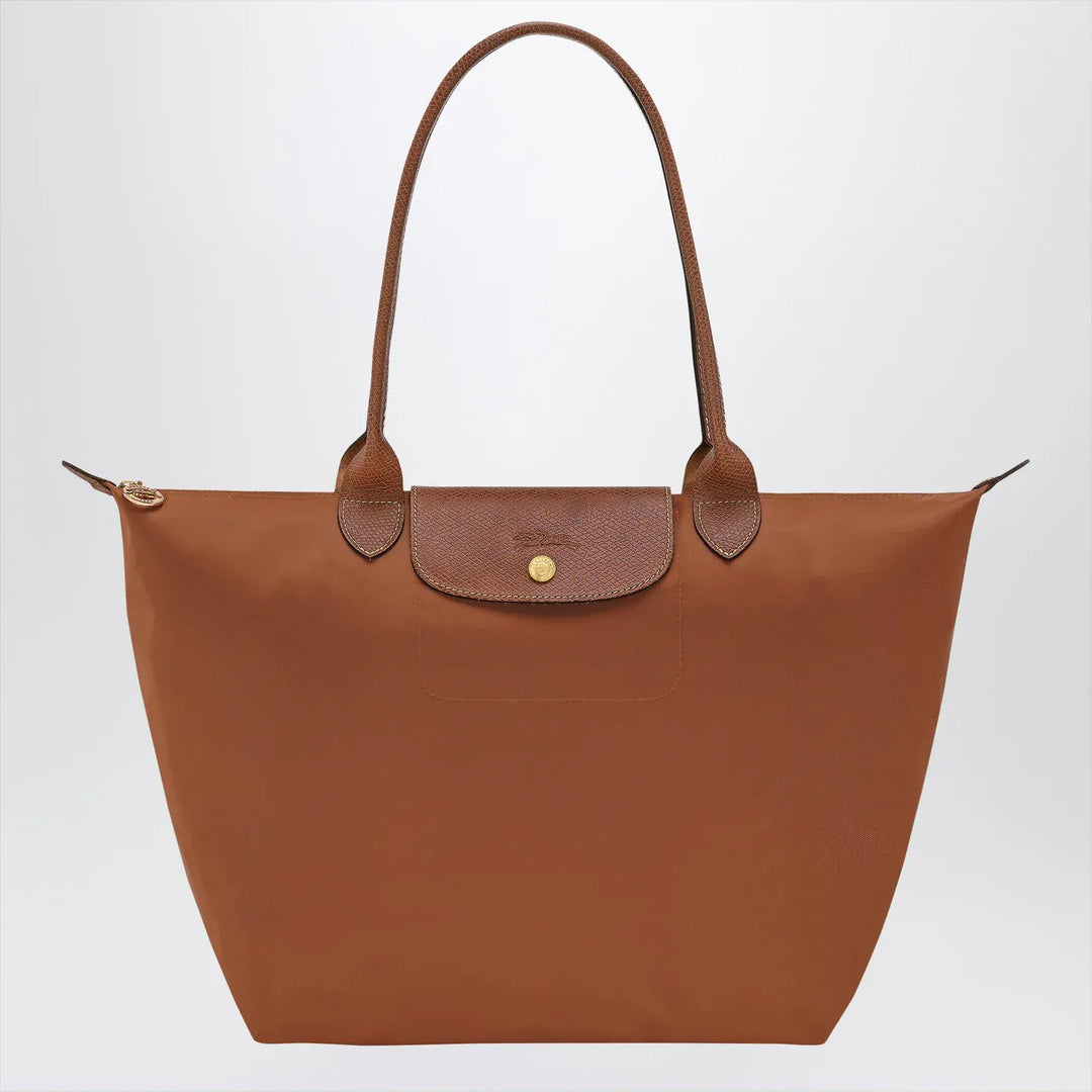 Longchamp - Cognac-coloured Le Pliage Original L bag Brand Apparel & Accessories U