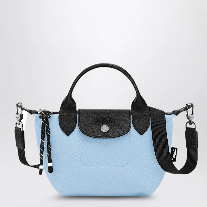Longchamp - XS Le Pliage Energy bag with handle in recycled canvas in Sky blue Brand Apparel &amp; Accessories TU