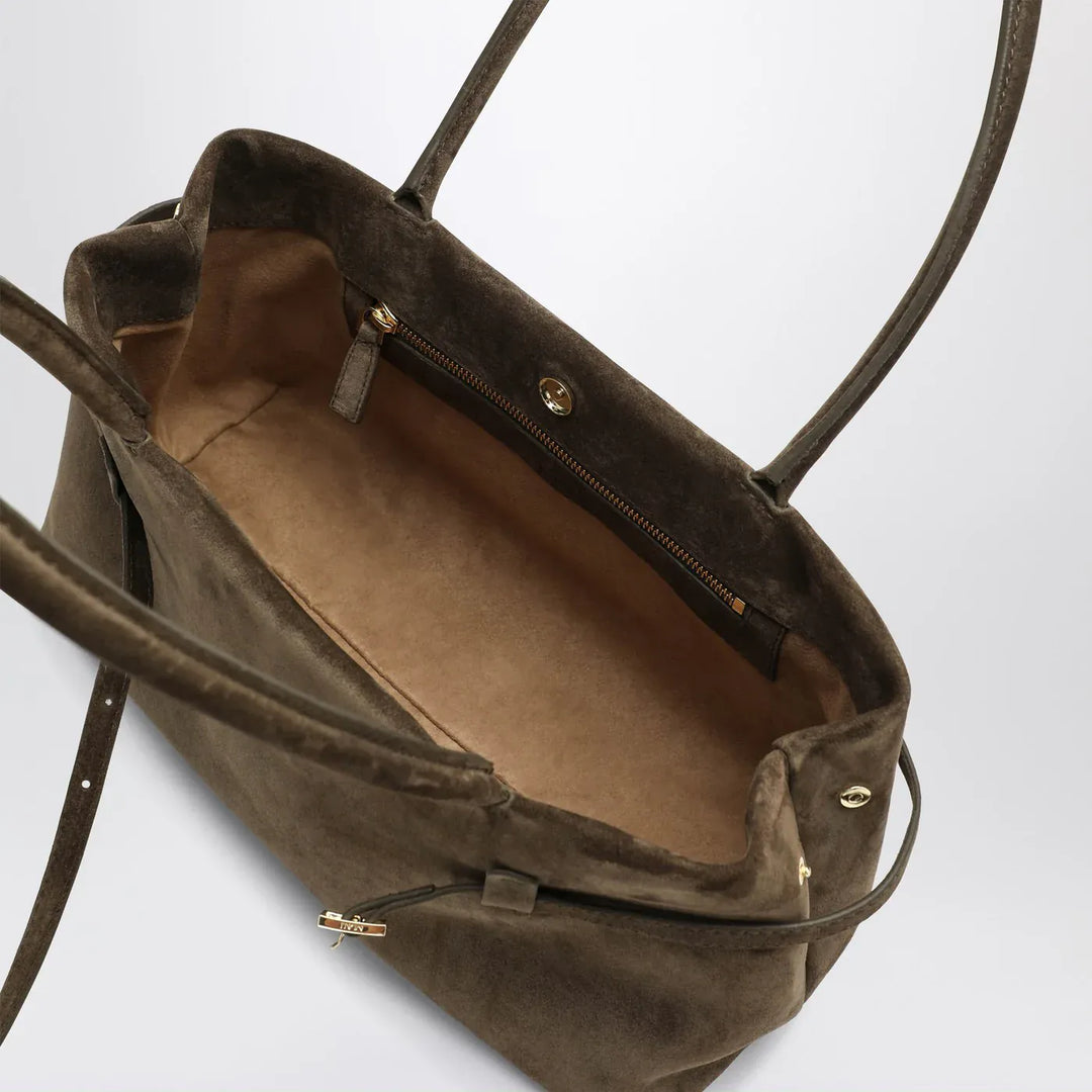 Manu Atelier - Le Cambon East West Tobacco suede bag Brand Apparel &amp; Accessories U