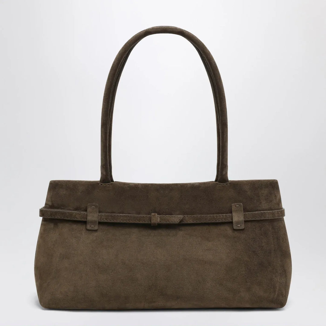 Manu Atelier - Le Cambon East West Tobacco suede bag Brand Apparel &amp; Accessories U