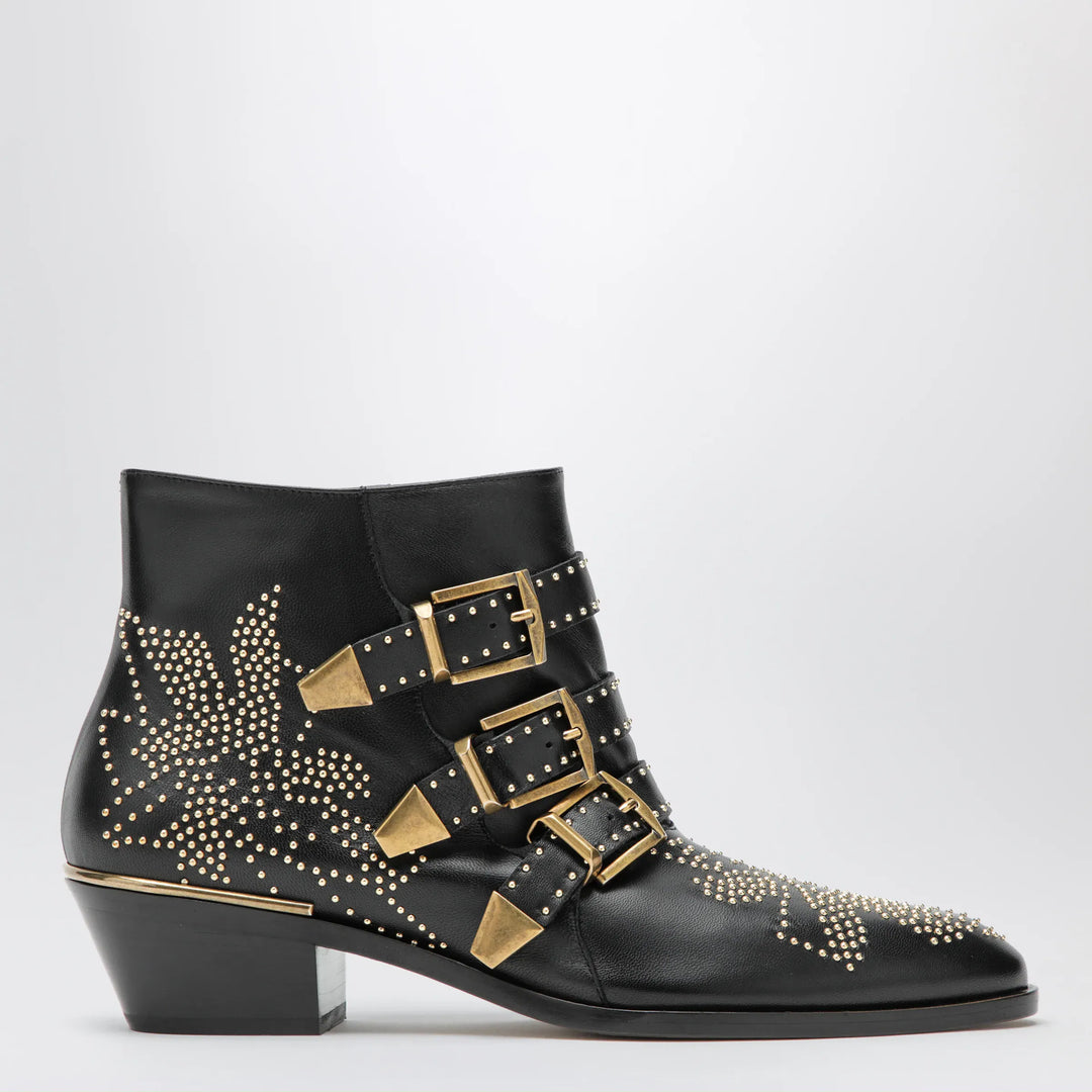 Chloé - Susanna ankle boots in black with studs Brand Apparel & Accessories > Shoes 36 IT