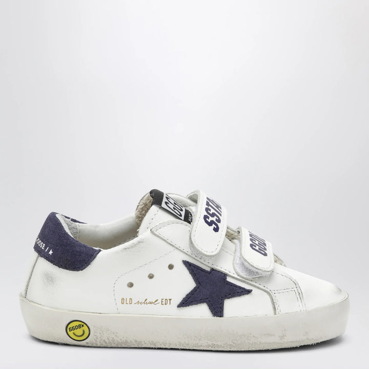 Golden Goose - Old School sneakers in white/blue leather Brand Apparel &amp; Accessories > Shoes 36