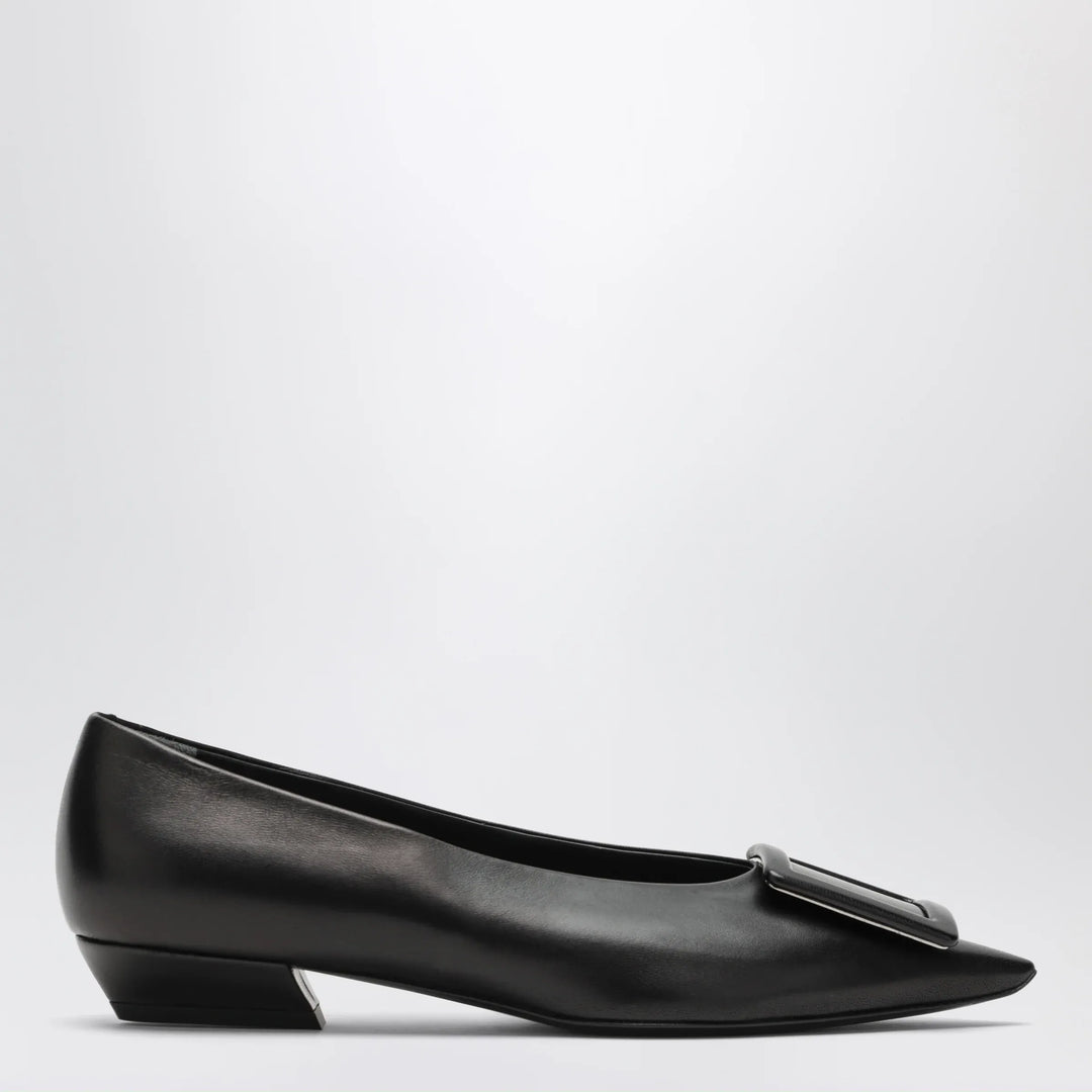 ROGER VIVIER - Gommettine ballerina in black leather Brand Apparel & Accessories > Shoes 36 IT
