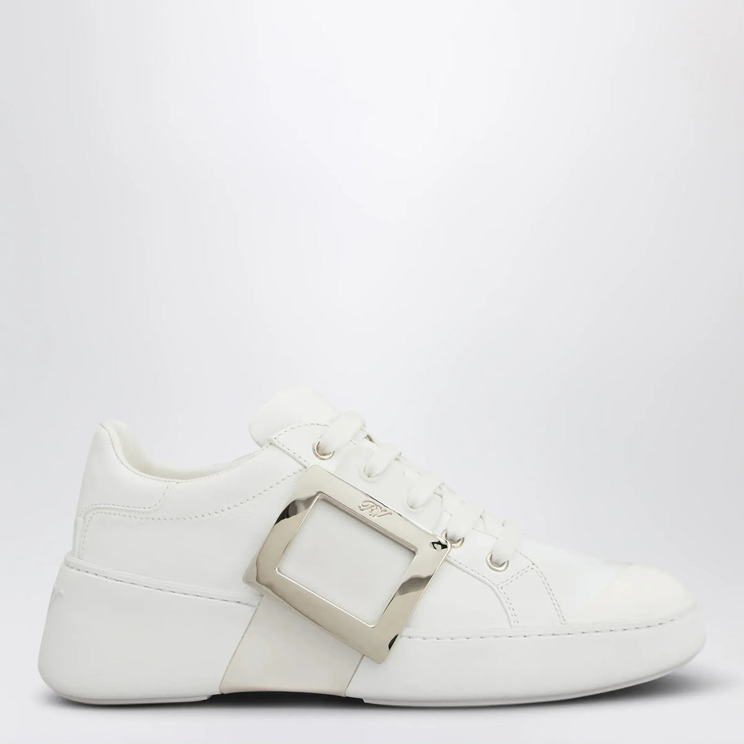 ROGER VIVIER - Viv' Skate sneakers in white leather Brand Apparel & Accessories > Shoes 35,5 IT