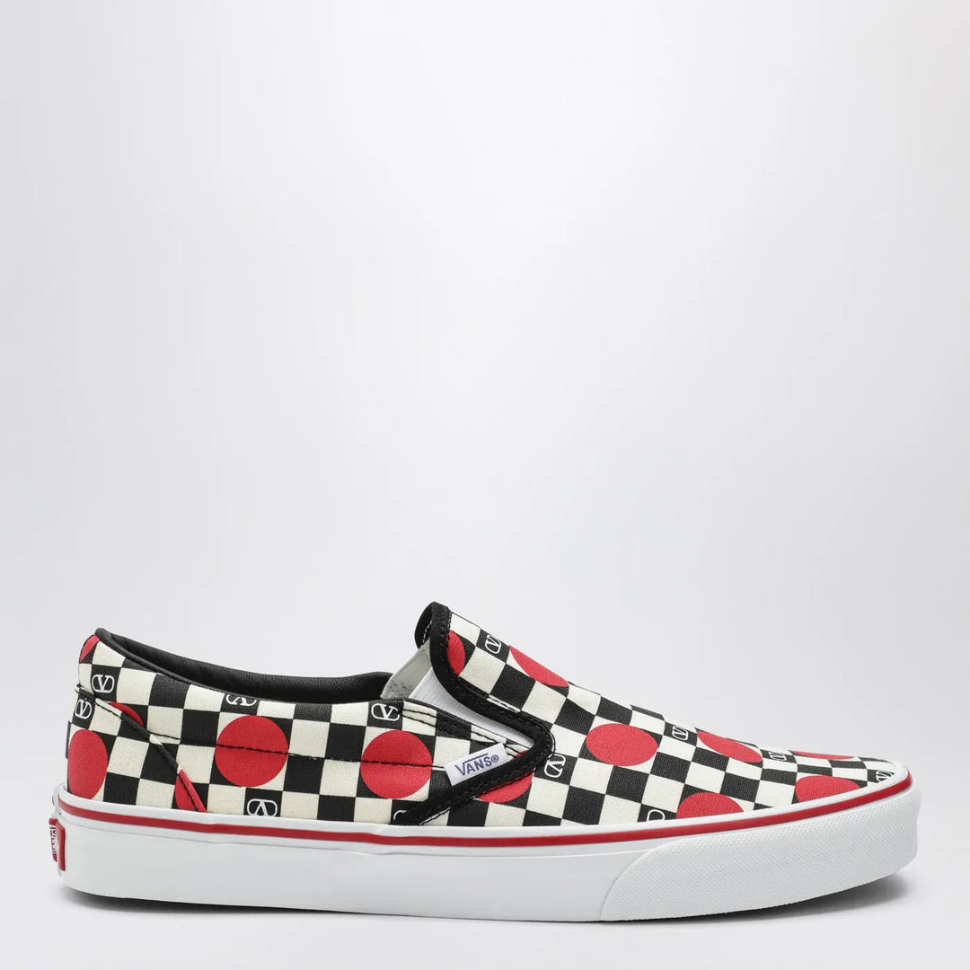 Valentino Garavani X Vans - Slip-On Sneakers black/red with VLogo Checkerboard print and polka-dot detail Brand Apparel & Accessories > Shoes 37 IT