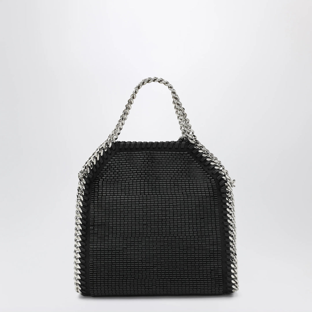 Stella McCartney - Falabella micro tote bag in black crystal mesh Brand Apparel &amp; Accessories U