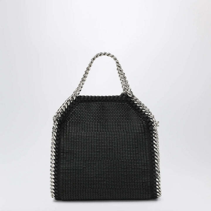 Stella McCartney - Falabella micro tote bag in black crystal mesh Brand Apparel &amp; Accessories U