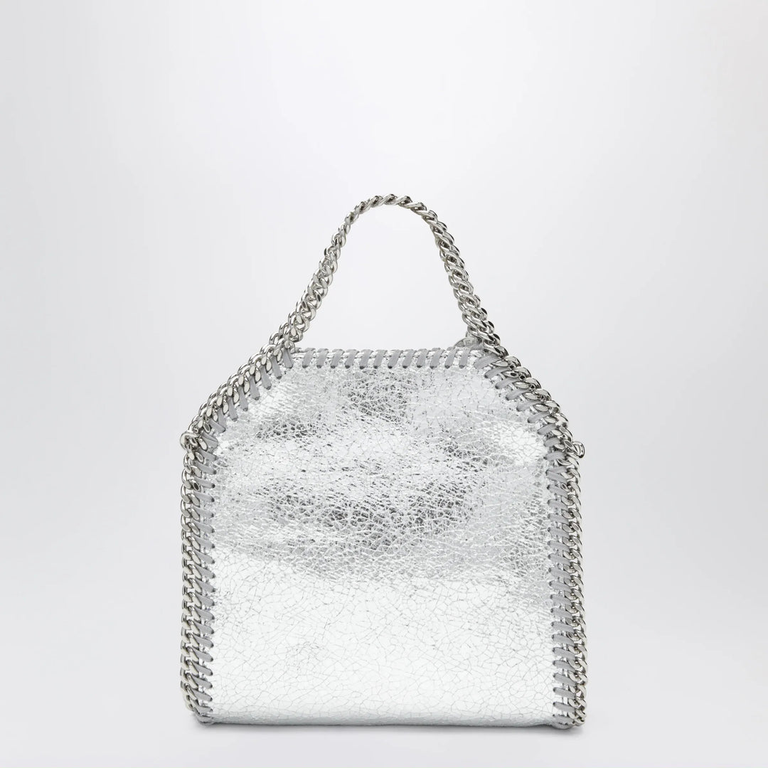 Stella McCartney - Falabella micro tote bag in silver Brand Apparel &amp; Accessories U