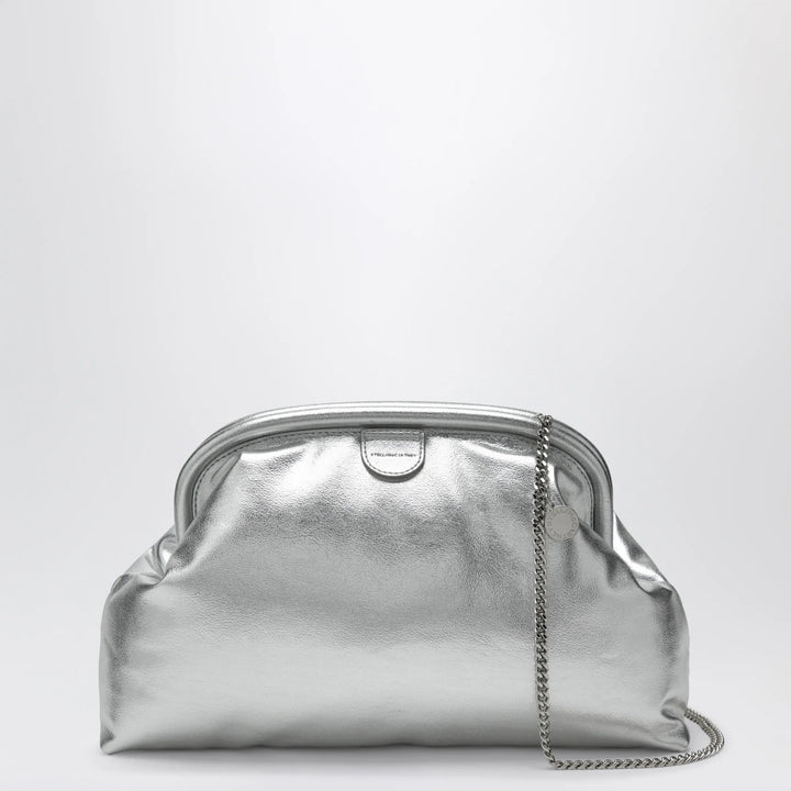 Stella McCartney - Silver metallic padded Falabella clutch Brand Apparel &amp; Accessories U
