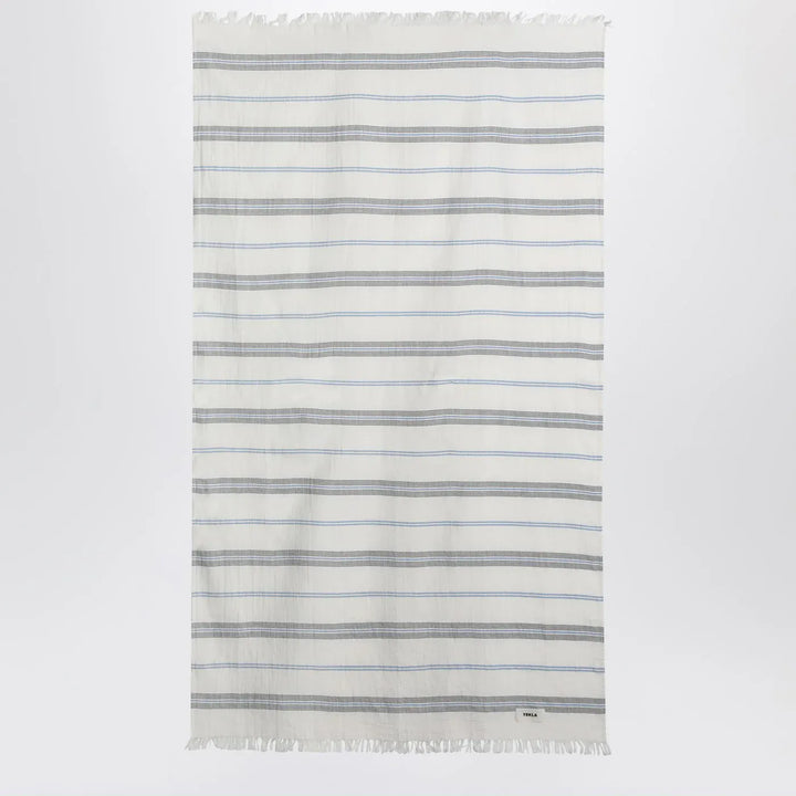 Tekla - White beach towel with striped pattern Brand Apparel &amp; Accessories U