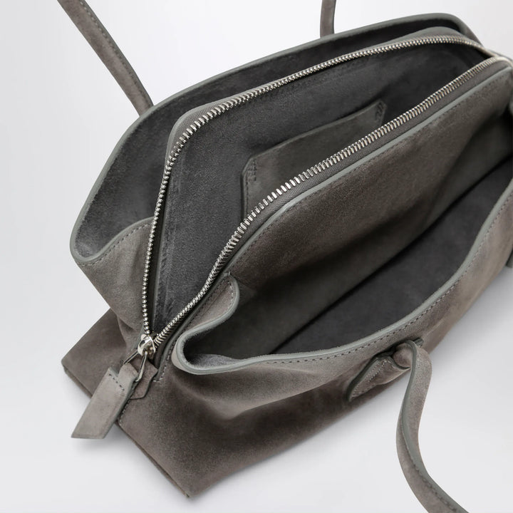 The Attico - La Passeggiata Small bag in grey suede Brand Apparel &amp; Accessories U