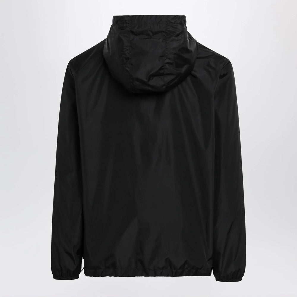 Valentino - Black windbreaker with Vgold detail Brand Apparel & Accessories