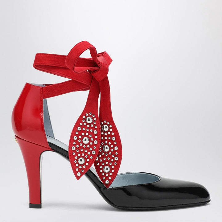 Apparel &amp; Accessories Valentino Garavani - Black and red Foliefoliage décolleté Brand
