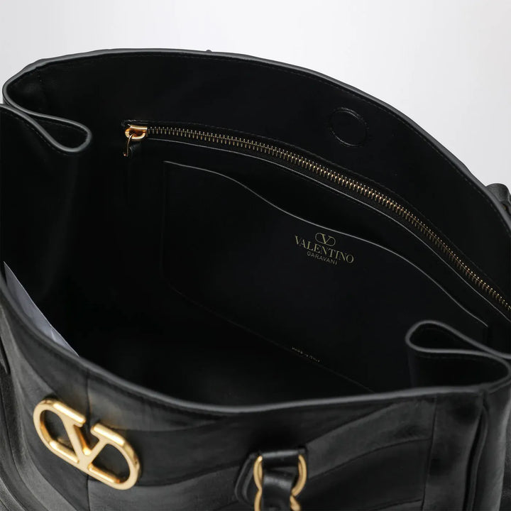 Valentino Garavani - Black Laseine Shopping Bag Brand Apparel &amp; Accessories TU