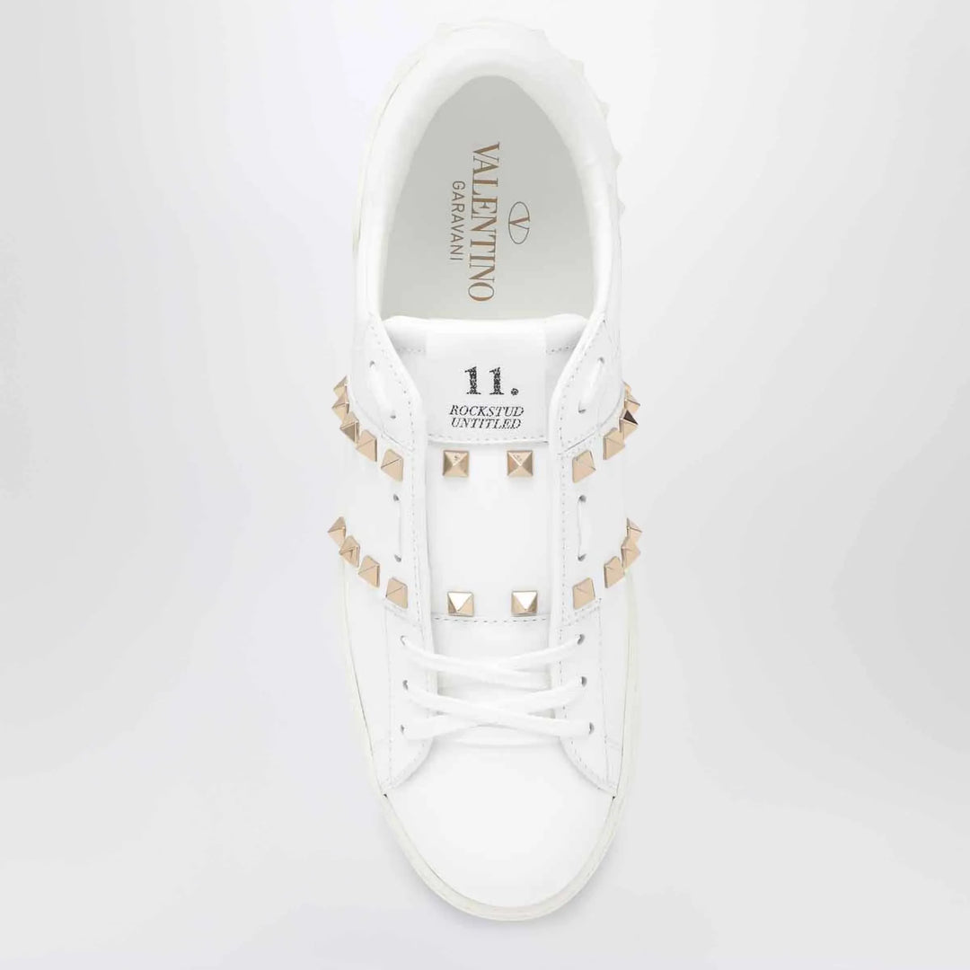 Valentino - White leather Rockstud zip card holder Brand Apparel &amp; Accessories
