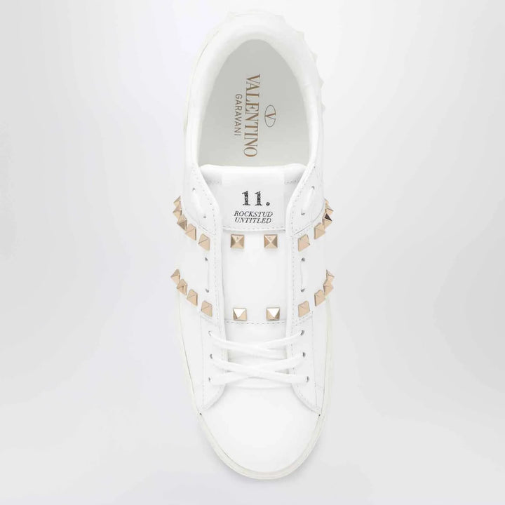 Valentino - White leather Rockstud zip card holder Brand Apparel &amp; Accessories