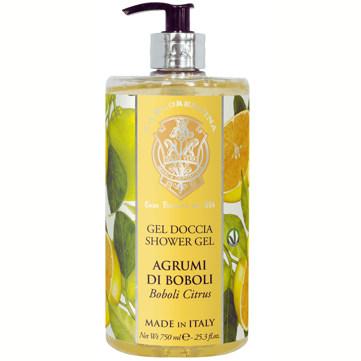 La Florentina Bath Foam & Shower Gel La Florentina Boboli Citrus Shower Gel Bottle Pump 750ml Brand