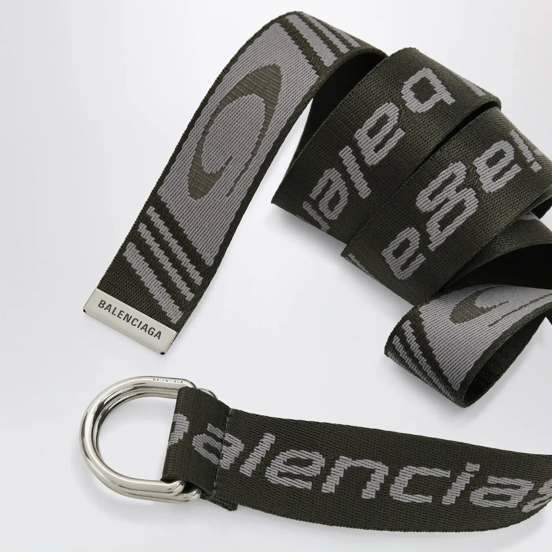 Balenciaga - D-ring belt with loop sports icon motif Brand Belts TU