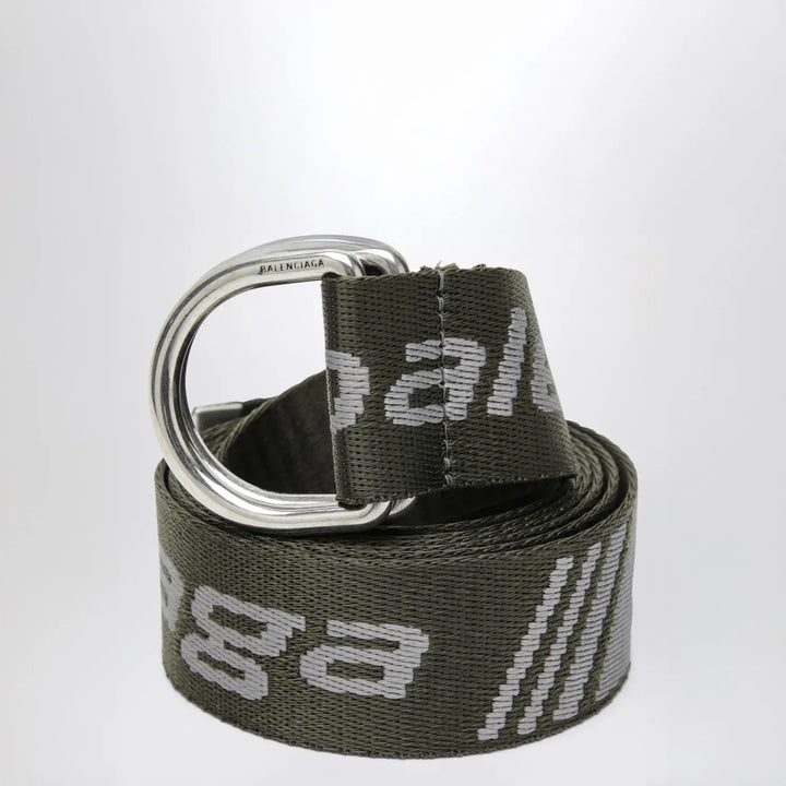 Balenciaga - D-ring belt with loop sports icon motif Brand Belts TU
