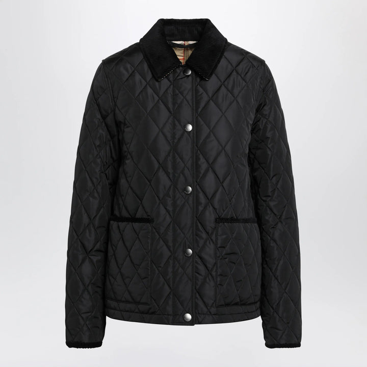 Burberry - Black quilted nylon jacket Brand S