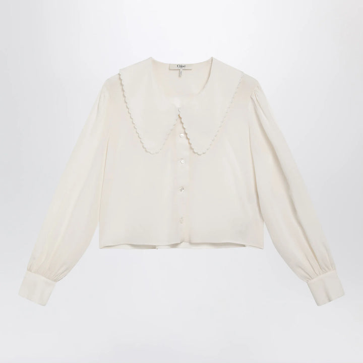 Chloé - Milk white silk blouse Brand 36  FR