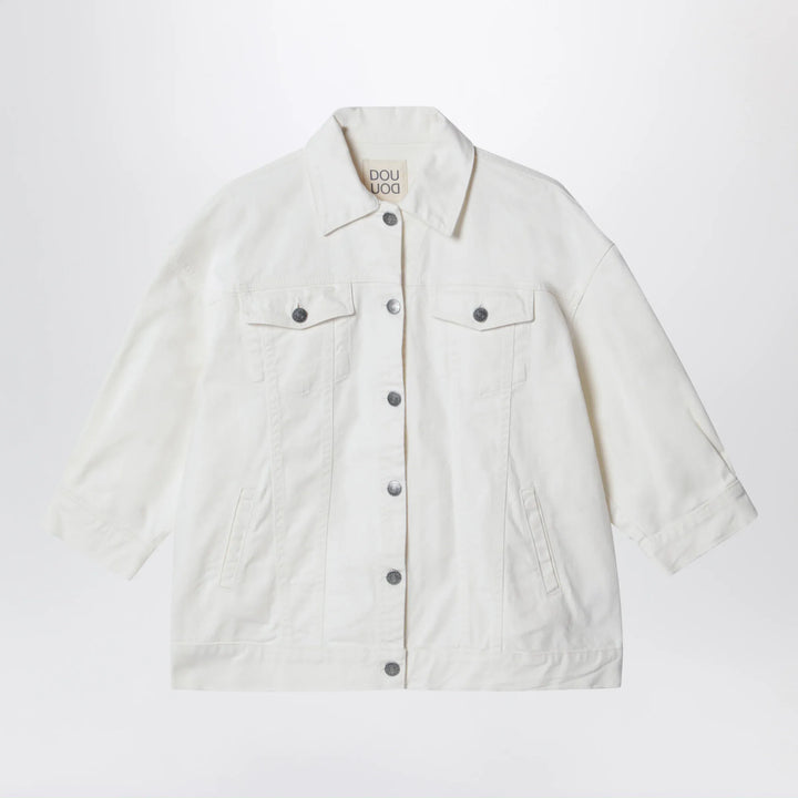 Douuod - Ivory denim jacket Brand Coats &amp; Jackets 4Y