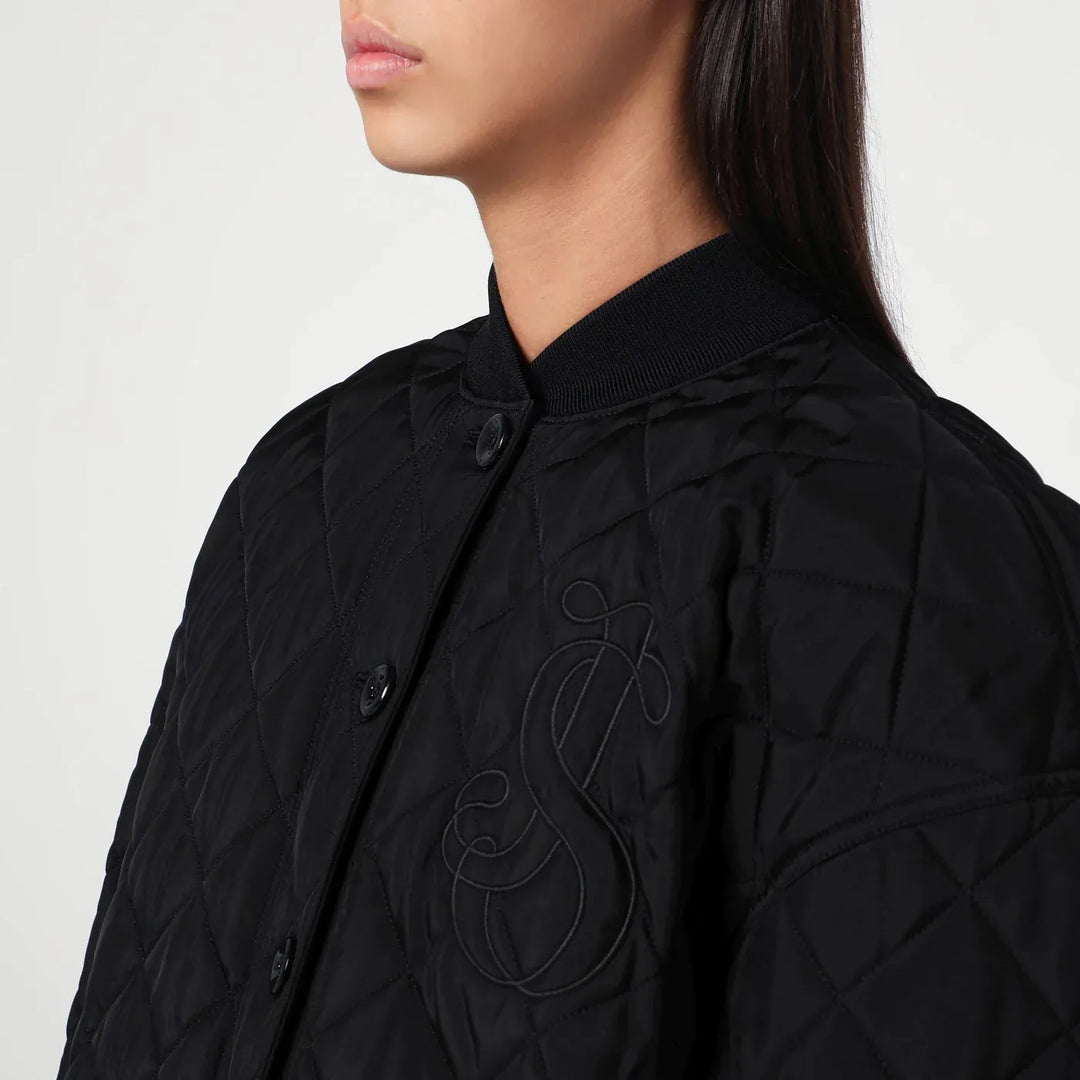 Jil Sander - Quilted black bomber Brand Coats &amp; Jackets 36  FR