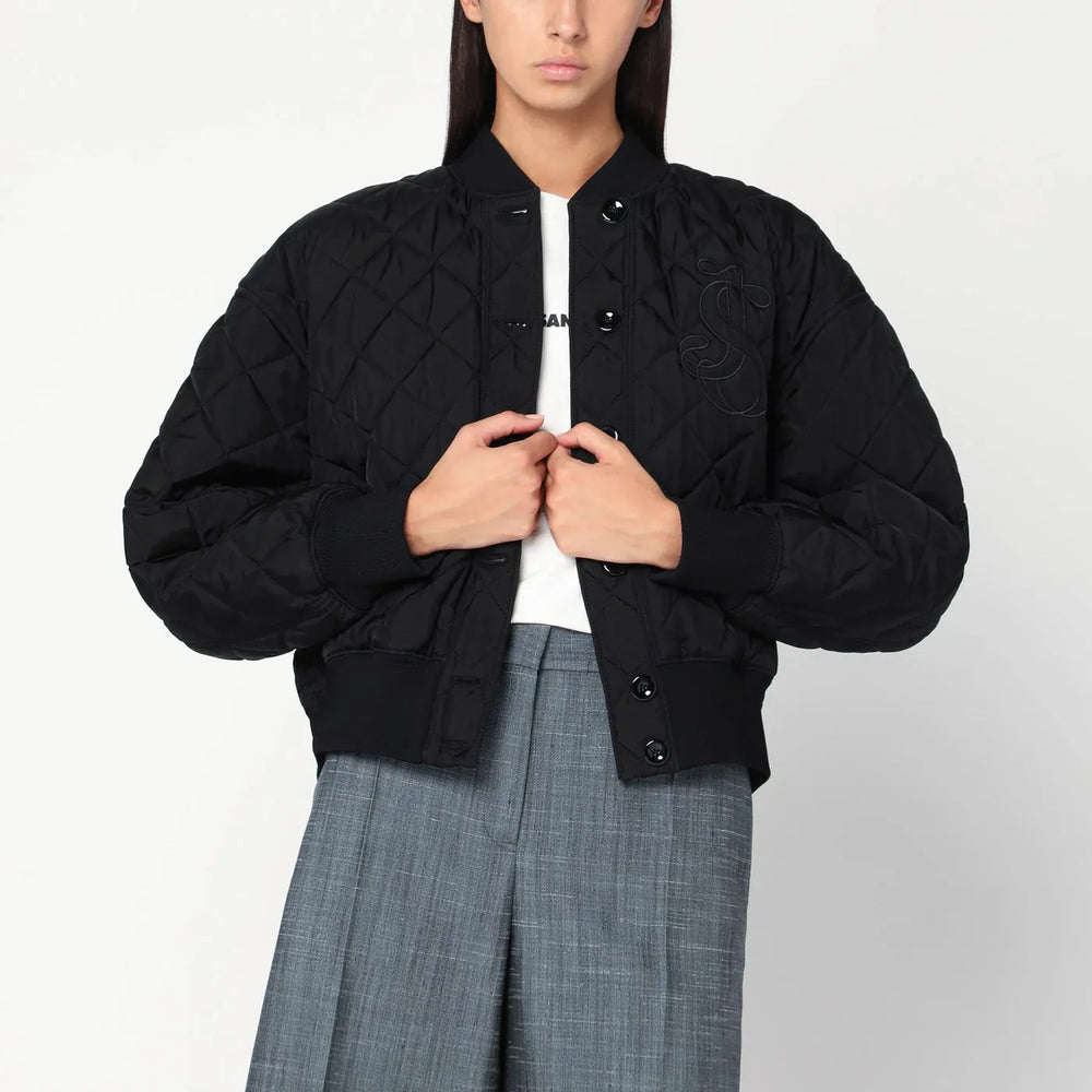 Jil Sander - Quilted black bomber Brand Coats & Jackets 36  FR