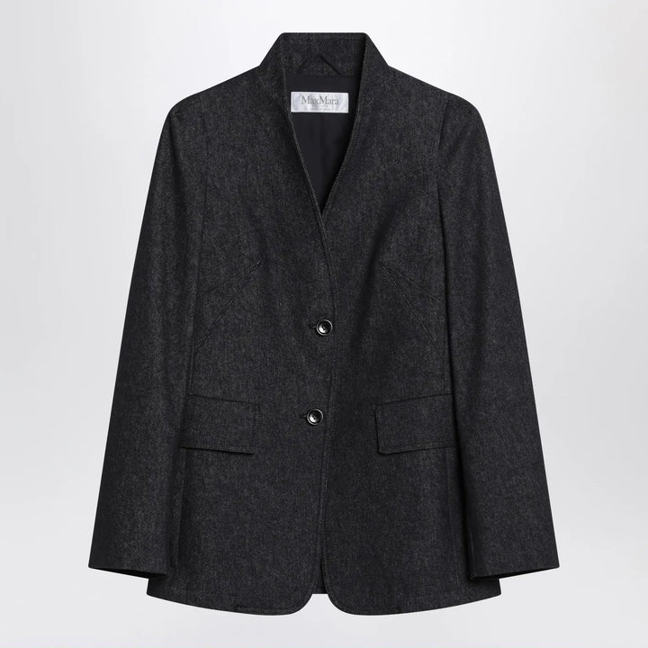 Max Mara - Midnight blue jacket in cotton denim effect Brand Coats &amp; Jackets 42  IT