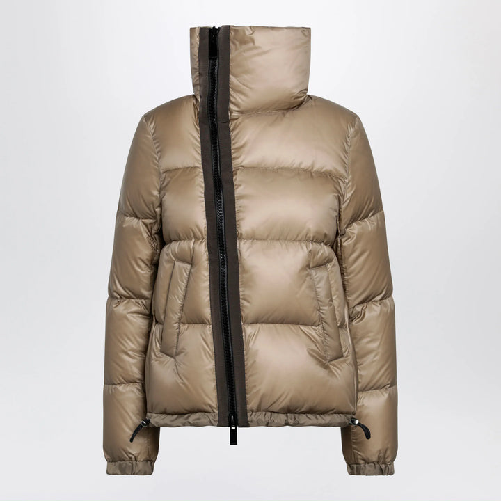 Sacai - Beige down jacket with asymmetrical zip Brand Coats &amp; Jackets 2