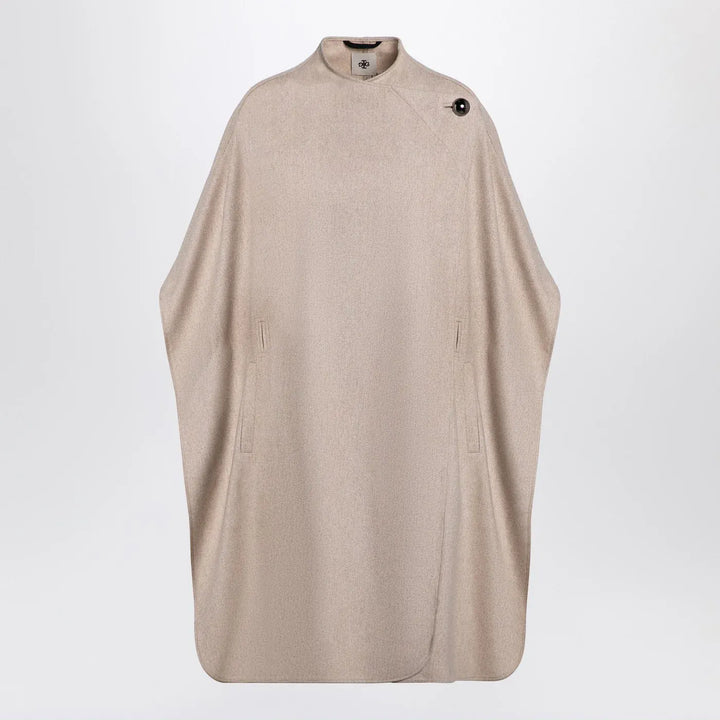 the garment - Beige wool-blend cape Brand Coats &amp; Jackets U
