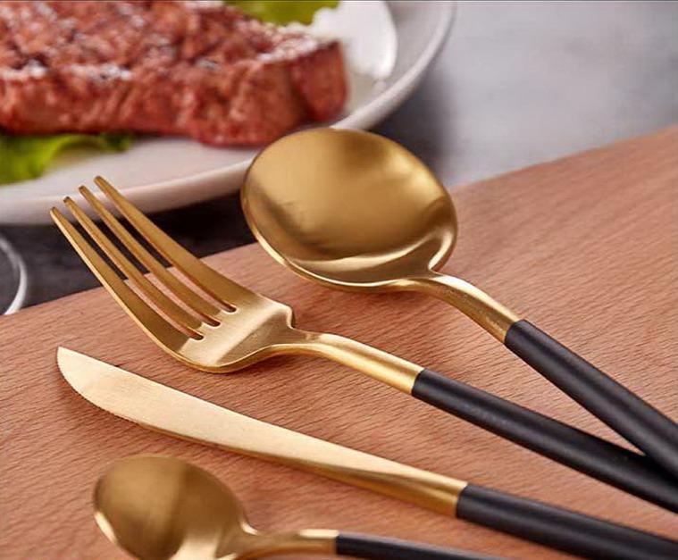 Canvas Cutlery Golden Spot Cutlery Set of 4 Pcs Gift Box Brand