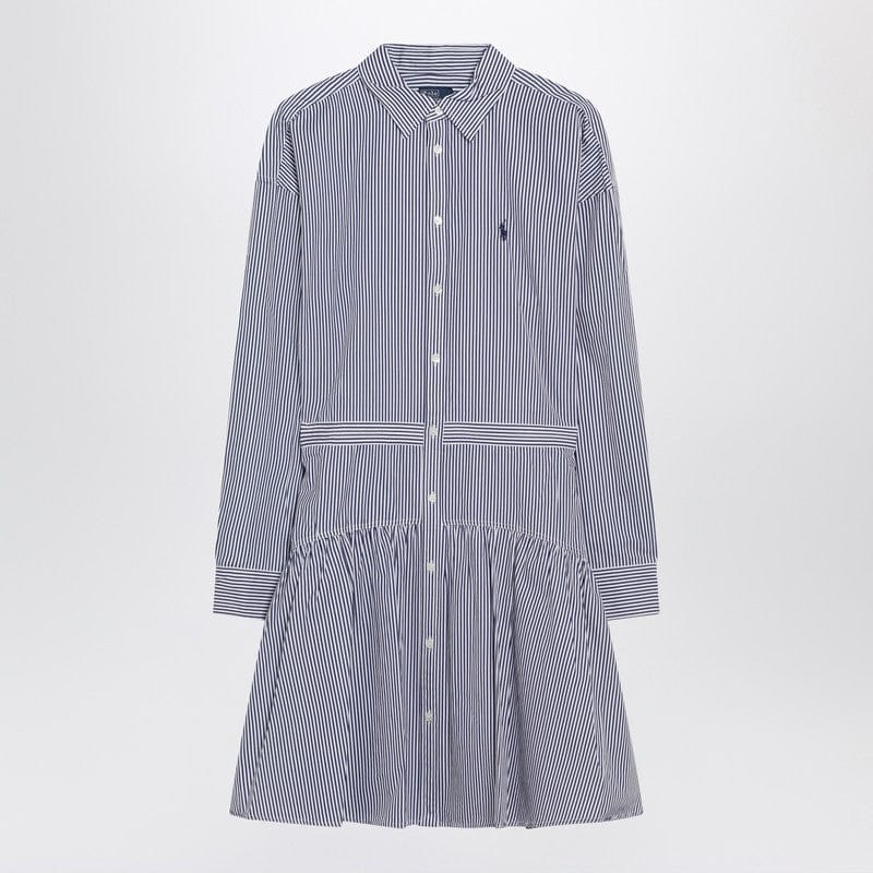 Dresses Polo Ralph Lauren - Blue and white striped shirt dress - 8 US Brand