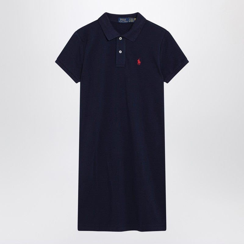 Dresses Polo Ralph Lauren - Mini abito a polo in cotone blu navy - XS Brand