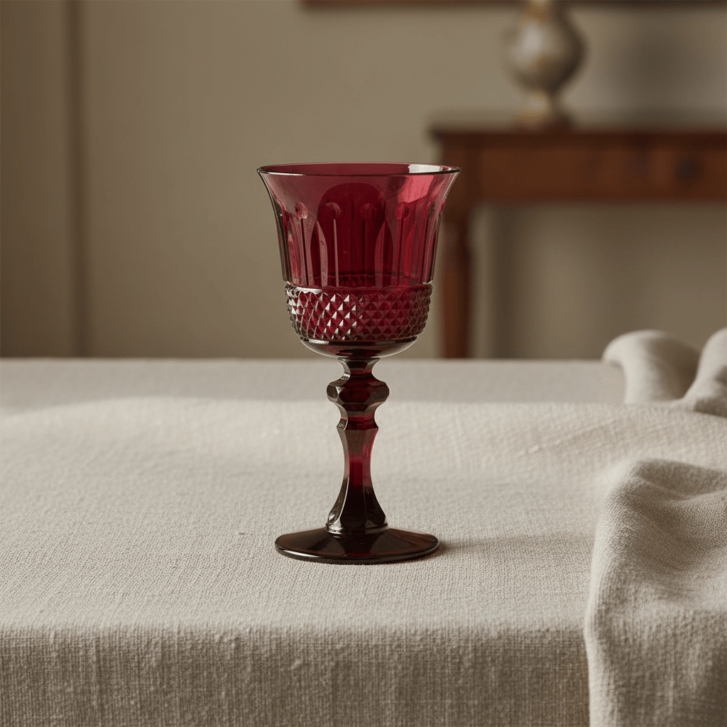 Mario Luca Giusti Nuova Italia Set of 2 Goblet Ruby Brand Goblet