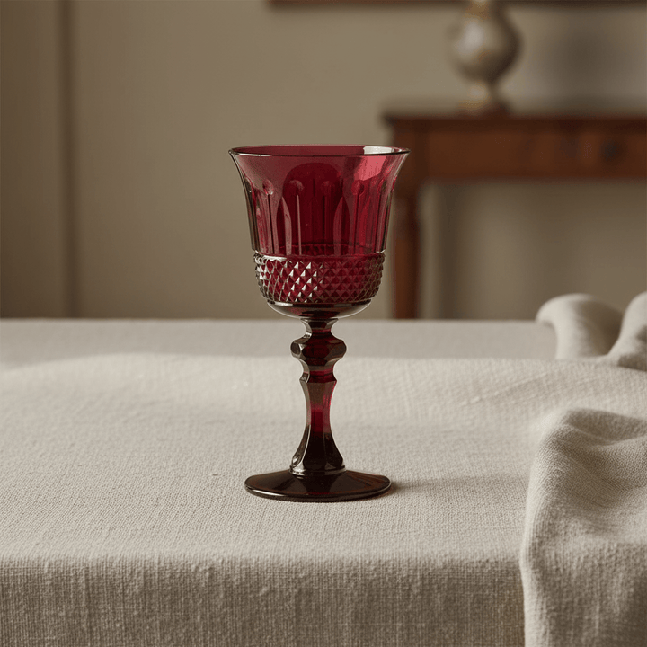 Mario Luca Giusti Nuova Italia Set of 2 Goblet Ruby Brand Goblet
