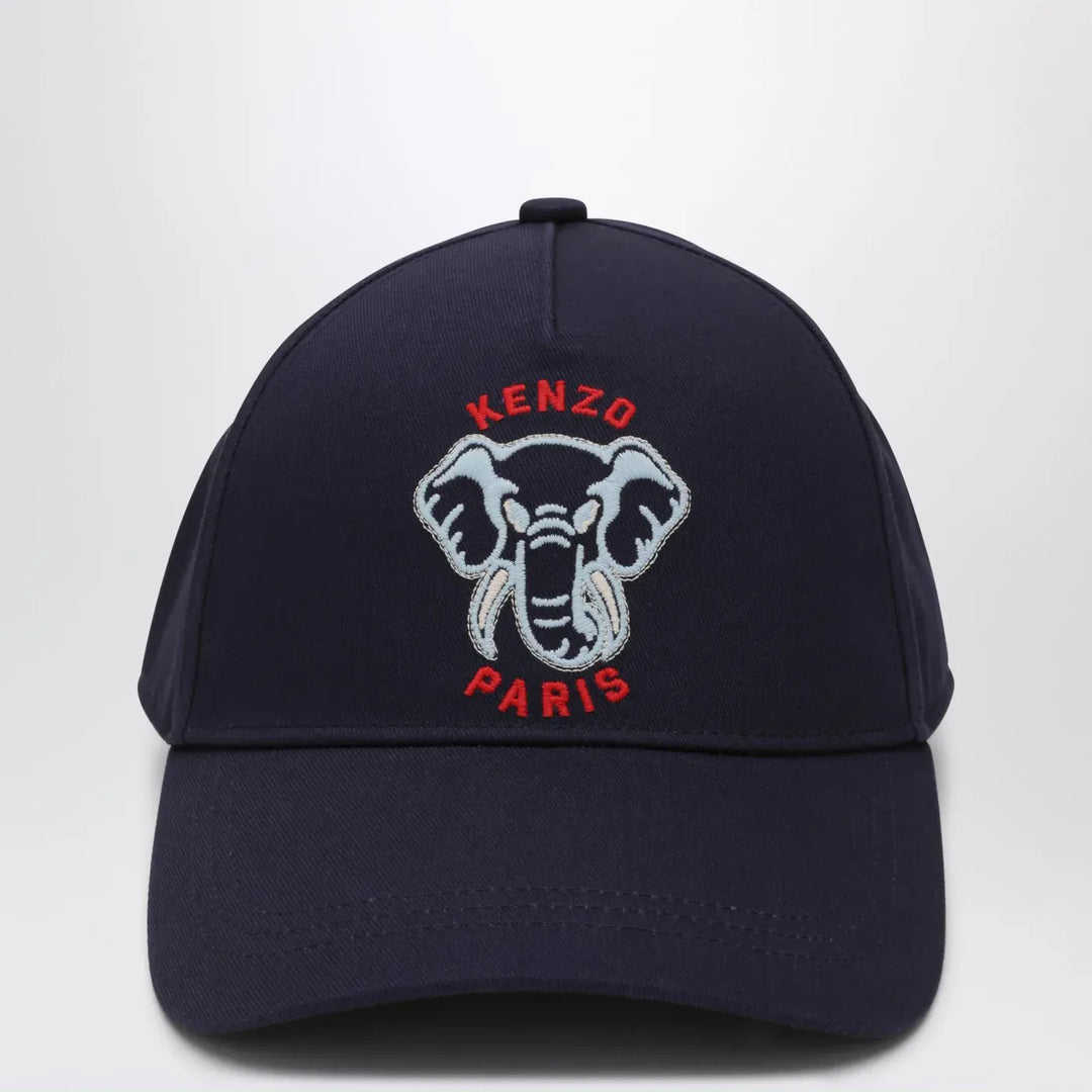 KENZO - Navy blue baseball cap with logo Brand Hats 50 EU