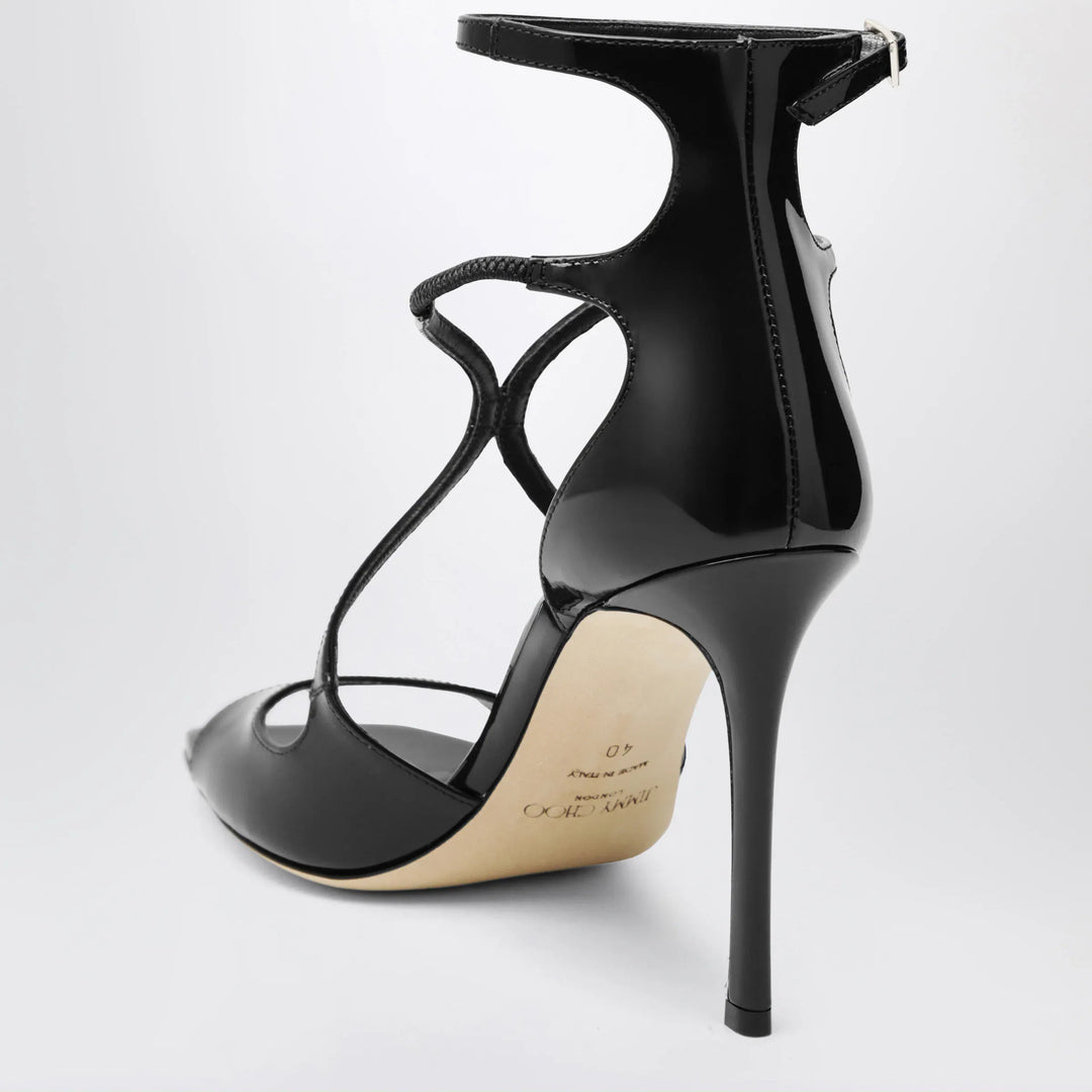 Jimmy Choo - Azia sandals in black patent leather Brand