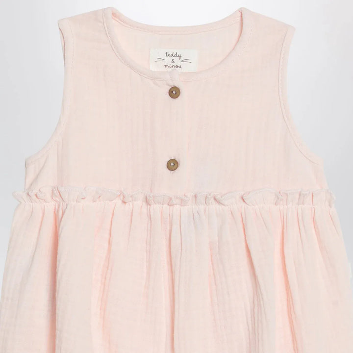 Teddy &amp; Minou - Pink cotton romper Brand Jumpsuits &amp; Rompers 12