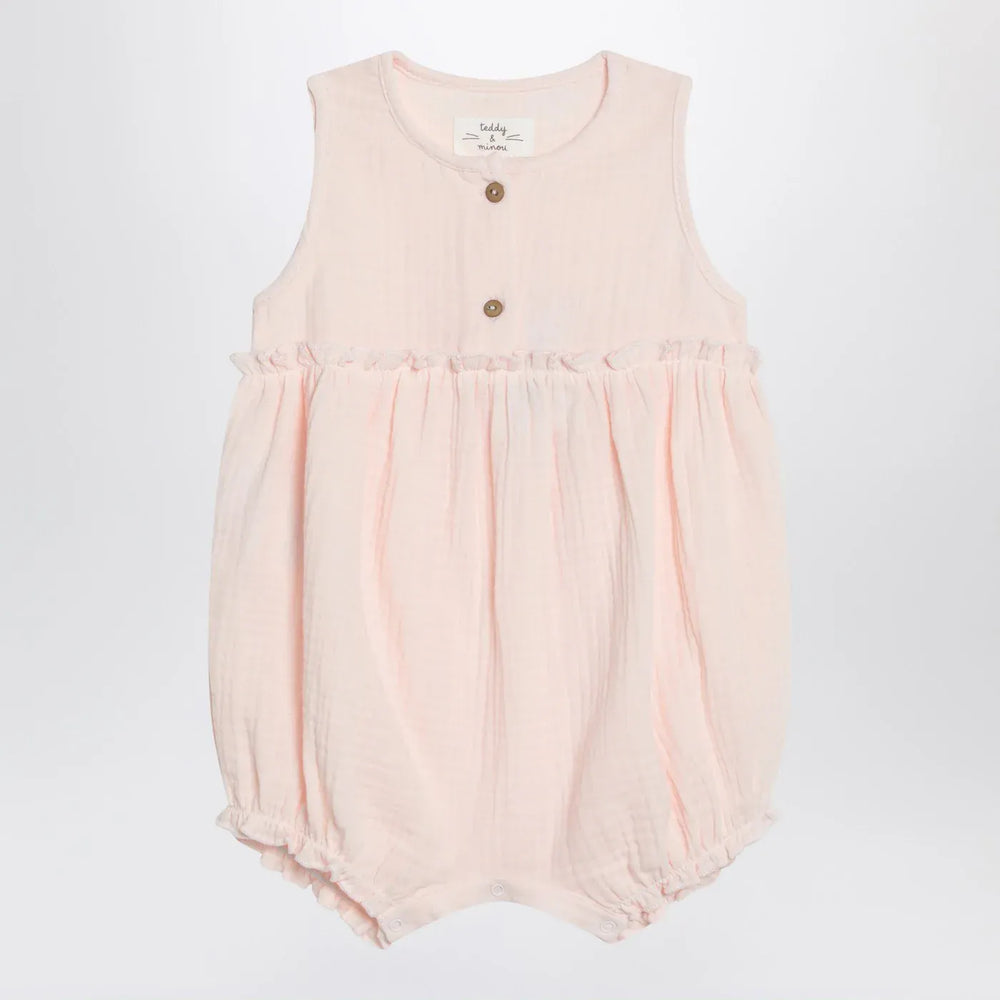 Teddy & Minou - Pink cotton romper Brand Jumpsuits & Rompers 12