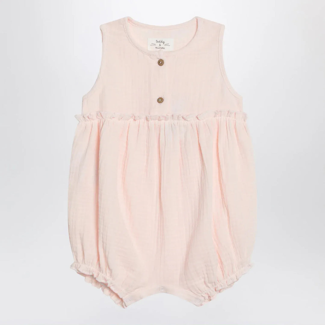Teddy &amp; Minou - Pink cotton romper Brand Jumpsuits &amp; Rompers 12
