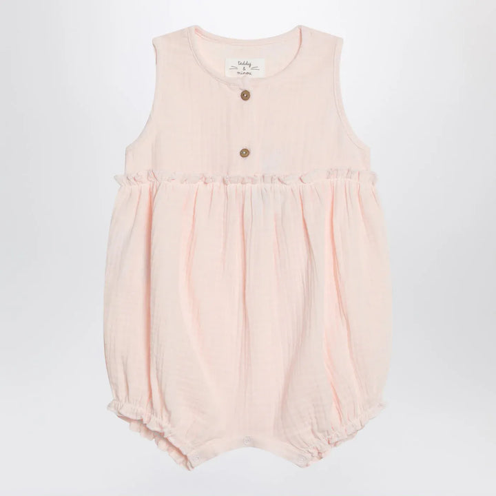 Teddy &amp; Minou - Pink cotton romper Brand Jumpsuits &amp; Rompers 12