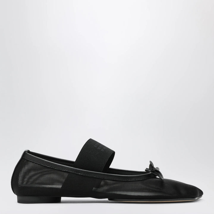 MM6 Maison Margiela - Numeric Anatomic ballerina flats in nylon and leather black Brand 36 IT